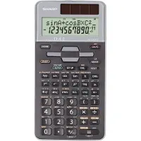 Sharp Zakrekenmachines, Schoolrekenmachine EL-531 TG-GY, kleur: grijs (Zonnecellen)