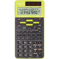 Sharp wetenschappelijke rekenmachine - EL531TGGR - zwart/groen - 1x LR44 batterij - SH-EL531TGGR