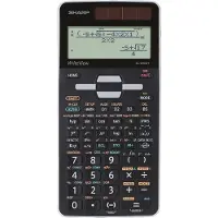Sharp wetenschappelijke rekenmachine - ELW506TGY - zwart - 1x LR44 batterij - SH-ELW506TGY