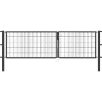 Alberts Deur met dubbel hek 350 cm breed, in verschillende hoogten