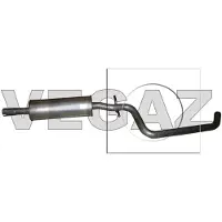 VEGAZ VS-552 Uitlaat middendemper
