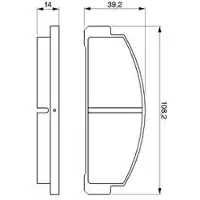 Bosch 0 986 424 058 Remblokken