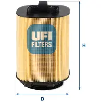 Ufi 27.A92.00 Luchtfilter