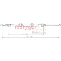 METZGER 11.6686 Handremkabel