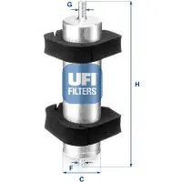 Ufi 30.891.00 Luchtfilter