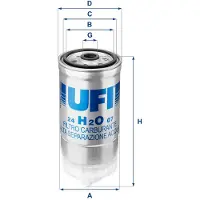 Ufi 24.H2O.07 Brandstoffilter