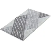 Kleine wolke - Badmat Cross Anthracite (grijs), 60x100 cm
