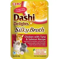 Ciao 12x Dashi Delights Silky Broth Kattenvoer Nat Chicken & Tuna & Salmon 40 Gr