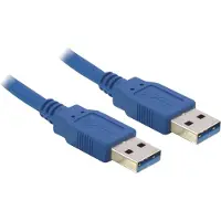 DeLOCK USB naar USB kabel - USB3.0 - tot 2A / blauw - 1,5 meter