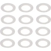 QAZQA Set van 12 inbouwspots wit incl. Dim-to-Warm LED 7W IP65 - Blanca