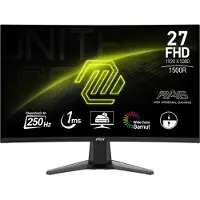 MSI Gamen PC Monitor Gebogen - - 27" - FHD - 250Hz - VA Paneel - 1ms - MAG 27C6X