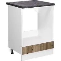 Vicco R-Line Ovenombouwkast – 60 cm, WB Antraciet Artisanaal eiken