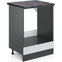 Vicco R-Line Ovenombouwkast – 60 cm, WB Antraciet Wit Landhuis