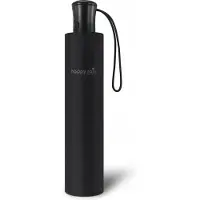 Happy Rain - Mini paraplu met UV bescherming - Automatisch - Zwart - maat Onesize