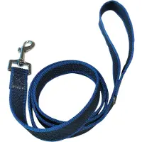 Nobleza Anti slip hondenriem - Lengte 120 cm - Nylon met rubber - Blauw