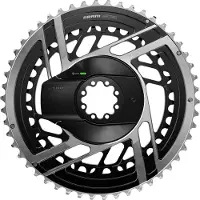 Sram Red AXS E1 2x12S Direct Mount Powermeter Kettingbladen Zwart || Maat: 56-43