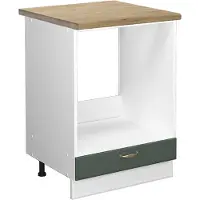 Vicco Fame-Line Ovenombouwkast – 60 cm, WB Eik Groen-Goud Landhuis