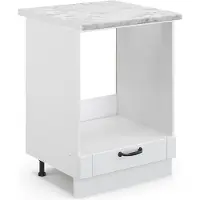 Vicco Fame-Line Ovenombouwkast – 60 cm, WB Marmer Wit Landhuis