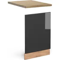Vicco Fame-Line Keukenonderkast – 80 cm, WB Antraciet Bordeauxrode hoogglans