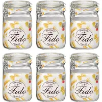 Natural Heroes Bormioli Rocco Weckpotten Fido 11 x 11 cm / 1 liter - 6 stuks