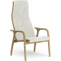 Swedese Lamino Fauteuil Eik geolied/schapenvacht Offwhite (wit)
