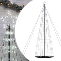 vidaXL LED-kerstboom 1534 LEDs koud wit 500 cm