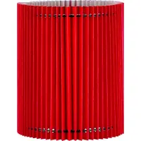 Home Sweet Home Papieren Gevouwen Lampenkap - Cilindrisch - Rood - ø20 x 24 cm - E27 fitting - Voor Tafellampen - Ontworpen voor woonkamer en eetkamer