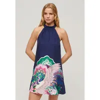 Superdry Printed Mouwloze Korte Jurk