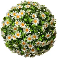 Clayre & Eef Buxus bol Ø 30 cm Wit Groen Kunststof