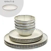 Serax Sergio Herman Inku Serviesset Wit (13 delig) 4 personen