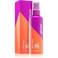 Gleam zonnebrand - heerlijk ruikende zonnecrème - 200 ml - factor 30 - zonnespray voor elk type huid - vegan based sunprotector - Milky Sunscreen Spray
