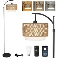 Dd Booglamp - Booglampen Staand Vloerlampen Woonkamer - 43x33x18cm - Zwart