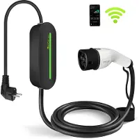ZENCAR Slimme Mobiele Thuislader 3,7 kW | Autolader Type 2 | 6A-16A | Voor Stopcontact | IP65 Waterdicht | App Integratie | Uitgesteld laden functie / Timer functie | 5m Kabel