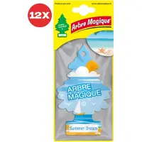 ARBRE MAGIQUE 12 stuks Geurboom luchtverfrisser voor in de auto Summer Dream – Car Parfum – Geurboompje – Geurbooster – Wonderboom – Geurverfrisser – Nieuwe Auto – Autogeur – Autoparfum – Geurblad