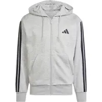 Adidas Essentials 3 Stripes Fleece Sweatshirt Met Rits