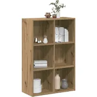 vidaXL Boekenkast/dressoir 66x30x98 cm bewerkt hout artisanaal eiken