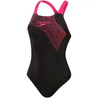 Speedo Medley Logo 1 Piece Dames Sportbadpak - Zwart/Roze