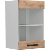 Vicco R-Line Glazen keukenkast – 40 cm Krachtige eik goud