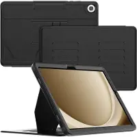 Ntech Tablet Hoes Geschikt Voor Samsung Galaxy A9 Plus Zwart - Galaxy A9 plus hoes met Multi-Angle Magnetic Stand, Auto Sleep/Wake - Extra Stevig - Schokbestendig