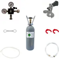 Ich-zapfe Accessoirepakket voor biertap Pygmy 1-kraan - met Type M fustkoppeling, CO2-fles 2kg