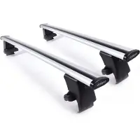 Farad Dakdragers geschikt voor de Polestar 2 vanaf 2020 glad dak - Aluminium - Hoog laadvermogen 100kg - Wingbar - Zilver - Merk