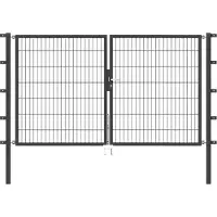 Alberts Deur met dubbel hek 250 cm breed, in verschillende hoogten