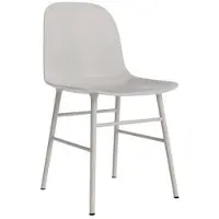 Normann Copenhagen Stoel Form Chair Steel Warm Grey