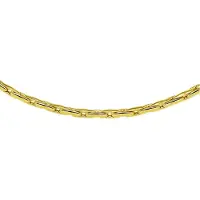 ZilGold Collier goud met zilveren kern Cardano 3,0 mm 45 cm