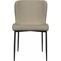 Selsey Neul - Beklede stoel - Grijsbeige op zwarte poten