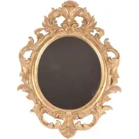 Baroque - Spiegel - Wandspiegel 56 cm - Goud - Resin - 56x41.5x6 - Polyresin