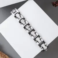 Holzkern armband Forte (Marmer-Zilver)
