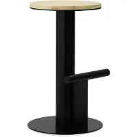 Normann Copenhagen Barstoel Pole Barstool 65 cm Pine/Black