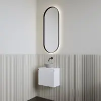 Boss & Wessing Fonteinset | bws leto | glans wit | waskom mat grijs