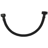 Sanilux Flexibele Aansluitslang Nylon Slang 1/2" x 3/8" Mat Zwart